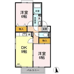 コスモ ミヤ B棟の物件間取画像